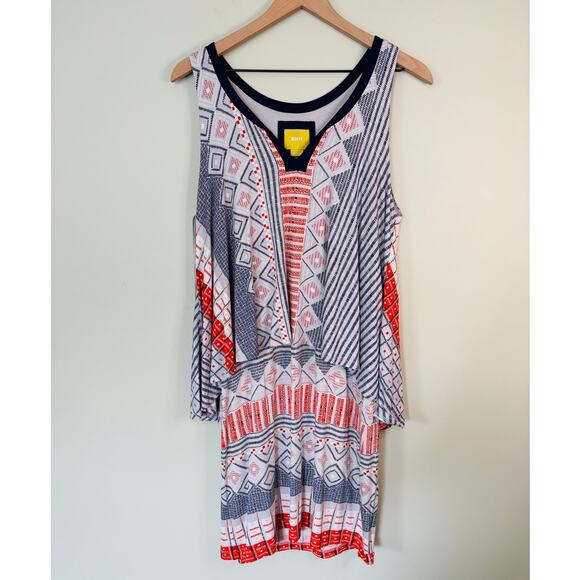 Anthropologie Maeve Davina Dress Medium Layered Aztec - Picture 2 of 8